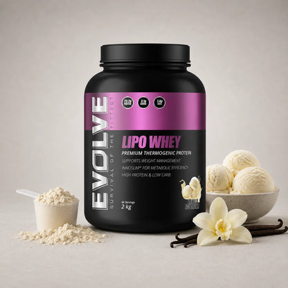 Evolve Lipo Whey Milk Chocolate And Vanilla Ice Cream Flavour