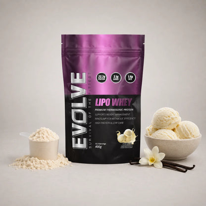 Evolve Lipo Whey Milk Chocolate And Vanilla Ice Cream Flavour