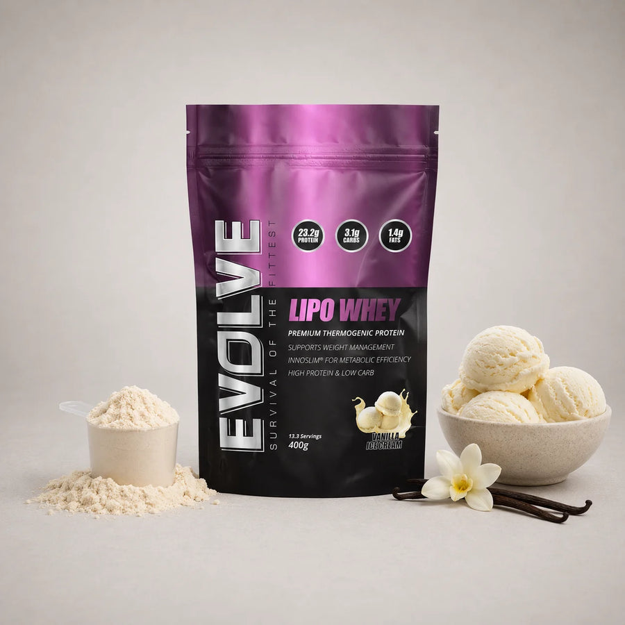 Evolve Lipo Whey Milk Chocolate And Vanilla Ice Cream Flavour